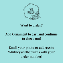 Load image into Gallery viewer, Personalized House Christmas Ornament, Custom Home Line Drawing Laser Engraved