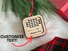 Load image into Gallery viewer, Personalized Voice Recording Christmas Ornament, Custom Memory Gift