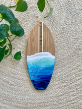 Load image into Gallery viewer, Small Surfboard Beach Resin Art Cheeseboard