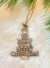 Load image into Gallery viewer, We Woof You A Merry Christmas Ornament