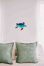 Load image into Gallery viewer, Handmade Sea Turtle Beach Resin Wall Art | Coastal Home Decor Gift