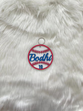 Load image into Gallery viewer, Custom Wooden Sports Name Tag with Jersey Number