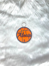 Load image into Gallery viewer, Custom Wooden Sports Name Tag with Jersey Number