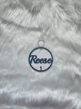 Load image into Gallery viewer, Custom Wooden Sports Name Tag with Jersey Number