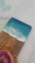 Load and play video in Gallery viewer, Rectangular Olive Wood Cheese Board