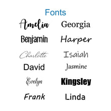 Load image into Gallery viewer, Personalized Last Name Coffee Table Tray with Handles, Ocean Resin Art Wave Large Serving Tray