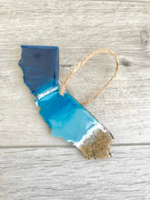 Load image into Gallery viewer, Christmas Ornament, State Shaped Beach Tree Decor