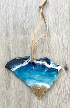Load image into Gallery viewer, Christmas Ornament, State Shaped Beach Tree Decor