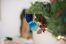 Load image into Gallery viewer, Christmas Ornament, State Shaped Beach Tree Decor