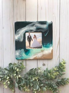Beach Resin Art Photo Frame