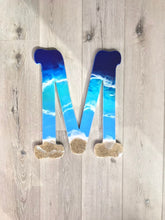 Load image into Gallery viewer, Beach Themed Resin Art Letter