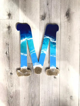 Load image into Gallery viewer, Beach Themed Resin Art Letter