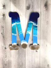 Load image into Gallery viewer, Beach Themed Resin Art Letter