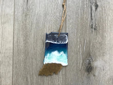 Load image into Gallery viewer, Christmas Ornament, State Shaped Beach Tree Decor