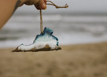 Load image into Gallery viewer, Christmas Ornament, State Shaped Beach Tree Decor