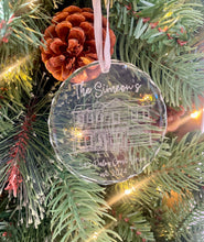 Load image into Gallery viewer, Personalized House Christmas Ornament, Custom Home Line Drawing Laser Engraved
