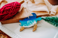 Load image into Gallery viewer, Handmade Sea Turtle Beach Resin Wall Art | Coastal Home Decor Gift
