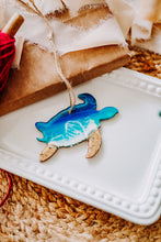 Load image into Gallery viewer, Handmade Sea Turtle Beach Resin Wall Art | Coastal Home Decor Gift

