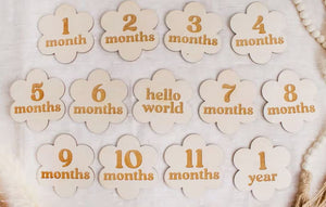 Flower Baby Milestone Cards