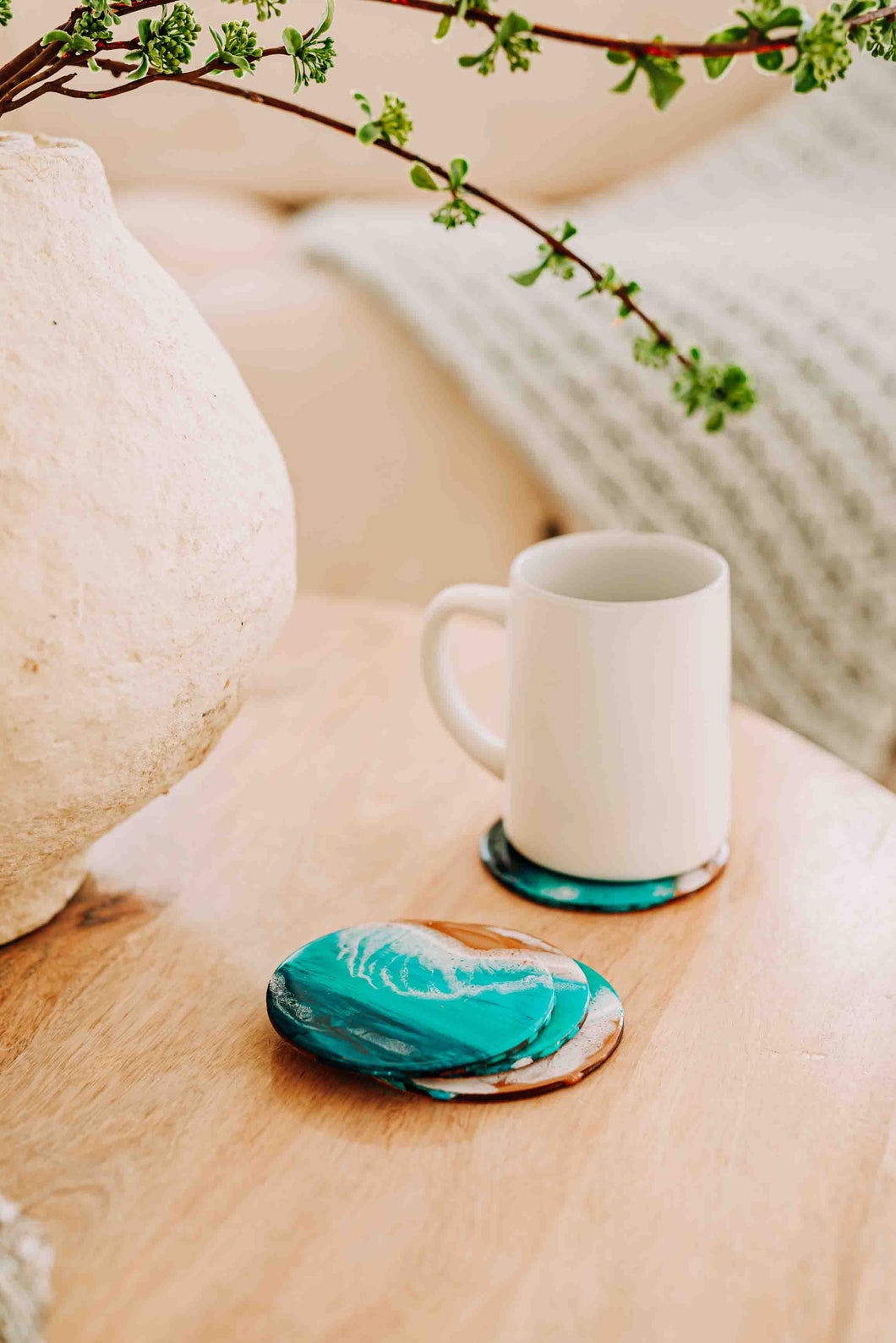 Ocean Inspired Round Coaster Set