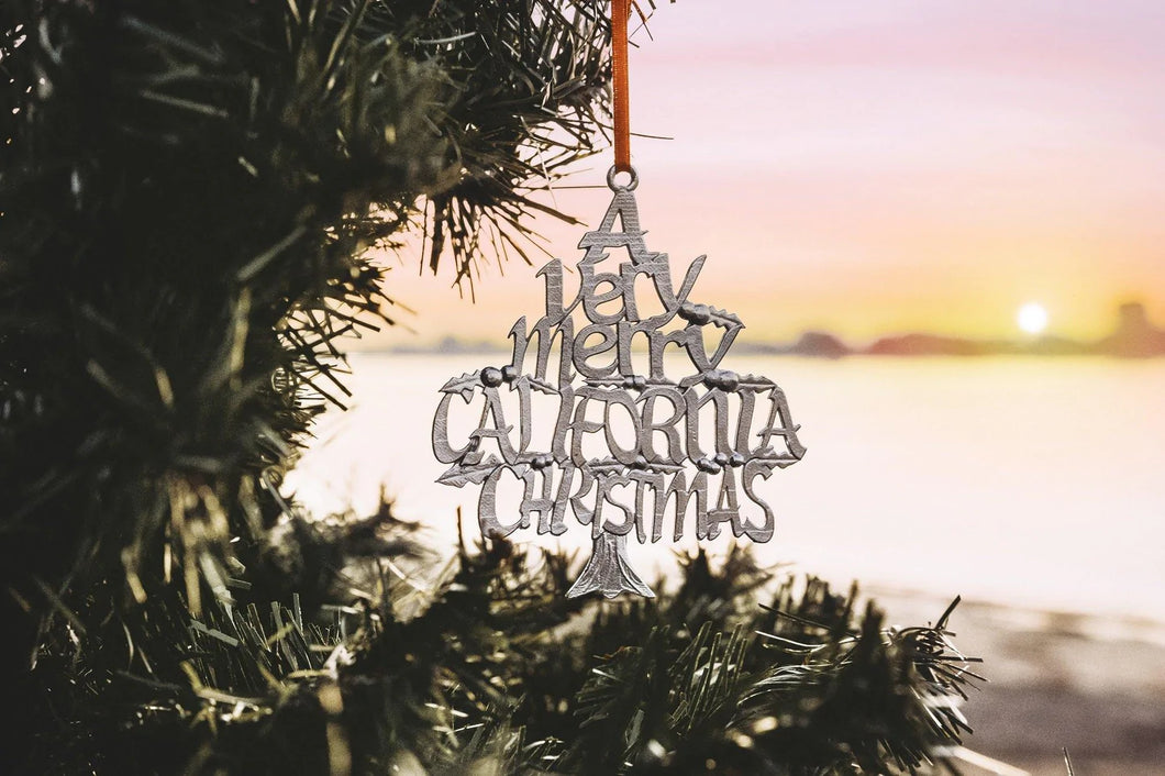 A Very Merry California Christmas Ornament