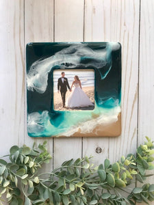 Beach Resin Art Photo Frame