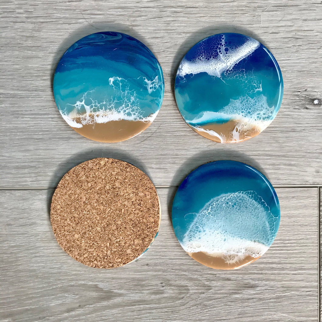 Round Resin Art Coasters