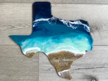 Load image into Gallery viewer, 20” State Shaped Beach Resin Art Wall Decoration
