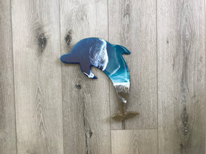 Dolphin Beach Resin Wall Art